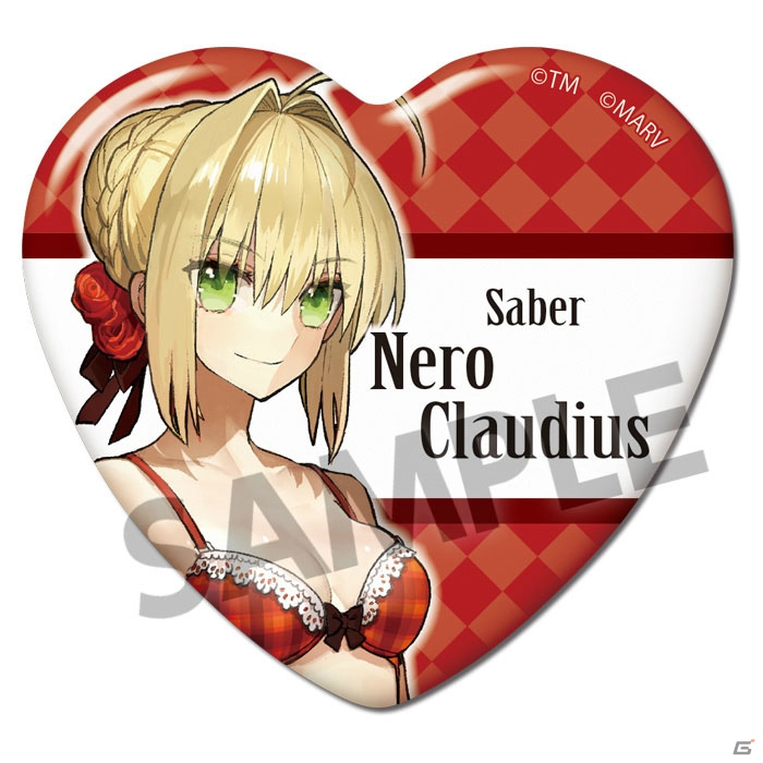 「Fate/EXTELLA」よりエクステラ・ヴァカンス衣装のアクリルキーホルダー、ハート缶バッジコレクションが予約受付中の画像10