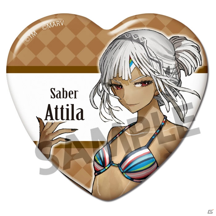 「Fate/EXTELLA」よりエクステラ・ヴァカンス衣装のアクリルキーホルダー、ハート缶バッジコレクションが予約受付中の画像15