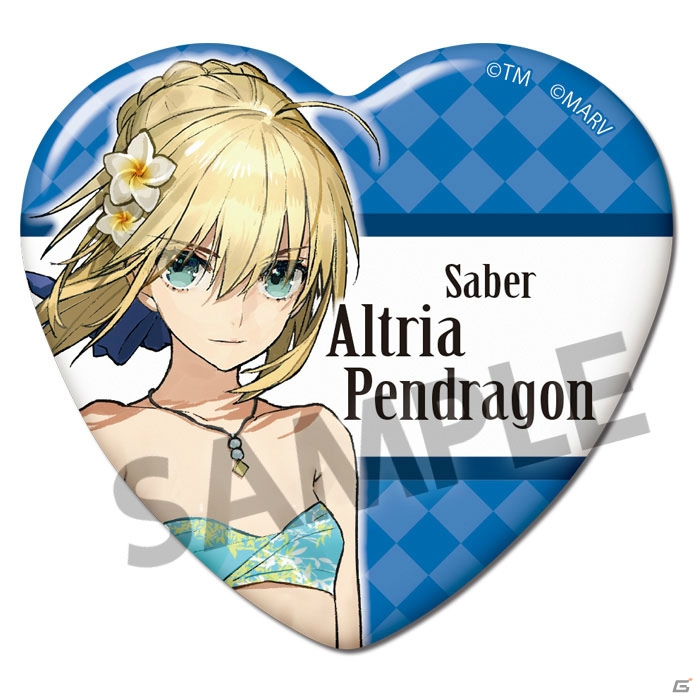 「Fate/EXTELLA」よりエクステラ・ヴァカンス衣装のアクリルキーホルダー、ハート缶バッジコレクションが予約受付中の画像18
