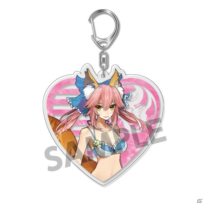 「Fate/EXTELLA」よりエクステラ・ヴァカンス衣装のアクリルキーホルダー、ハート缶バッジコレクションが予約受付中の画像3
