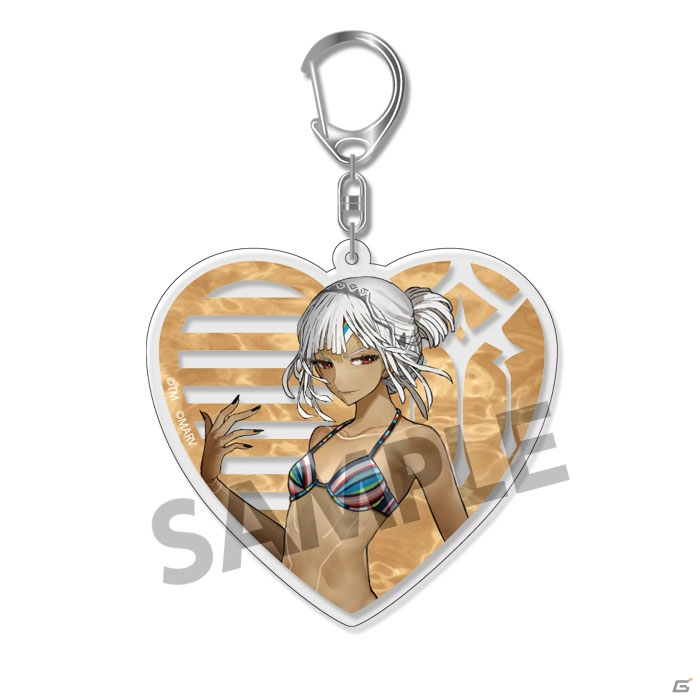 「Fate/EXTELLA」よりエクステラ・ヴァカンス衣装のアクリルキーホルダー、ハート缶バッジコレクションが予約受付中の画像6