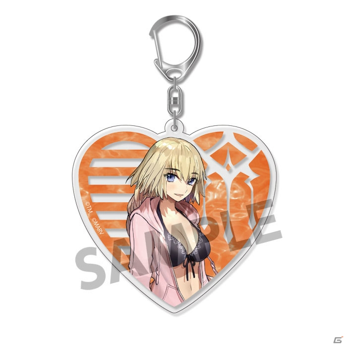 「Fate/EXTELLA」よりエクステラ・ヴァカンス衣装のアクリルキーホルダー、ハート缶バッジコレクションが予約受付中の画像8