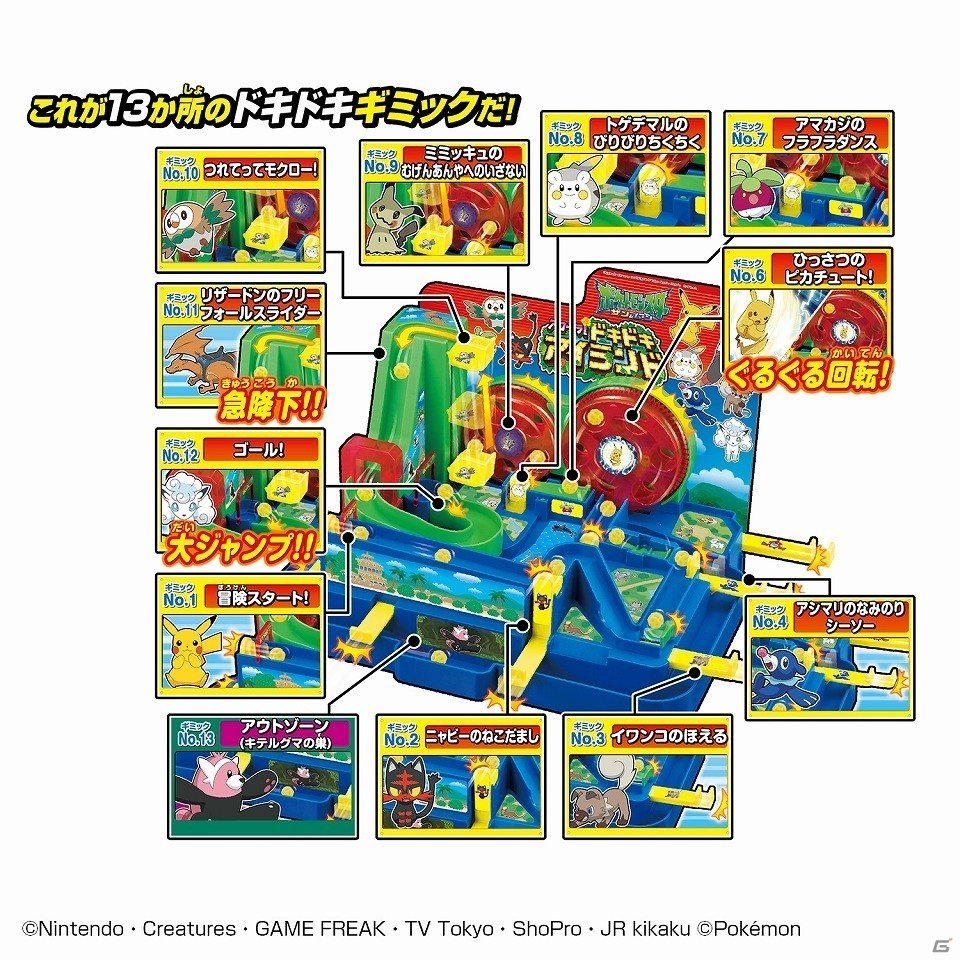ギミックを駆使してアローラ地方を大冒険！「ポケットモンスター サン＆ムーン アローラ！ドキドキアイランド」が7月下旬に発売の画像2