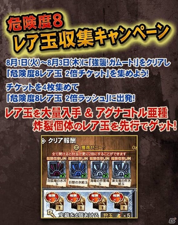 「モンスターハンター エクスプロア」Ver6.3アップデートが7月26日に実施！クロス4大モンスター第4弾「ガムート」が登場の画像3