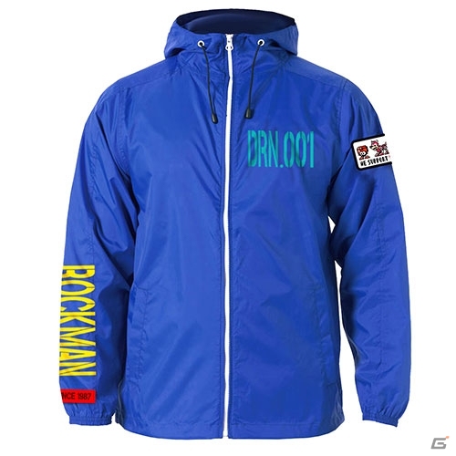 ロックマンをイメージした鮮やかな青が映える「ロックマン ウインドブレーカー DRN.001」が10月26日発売の画像1