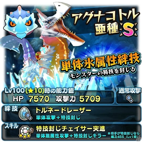 「オトモンドロップ モンスターハンター ストーリーズ」アグナコトル亜種が初登場！協力プレイイベント「改造爆鎚竜」も開始の画像3
