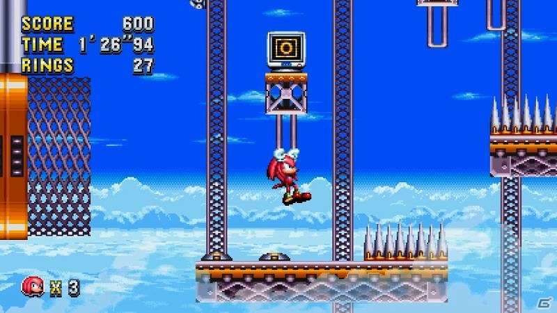 PS4/Xbox One/Switch「ソニックマニア」固有アクションでゾーンの攻略が変わる！“ナックルズ”のプレイ動画が公開の画像3