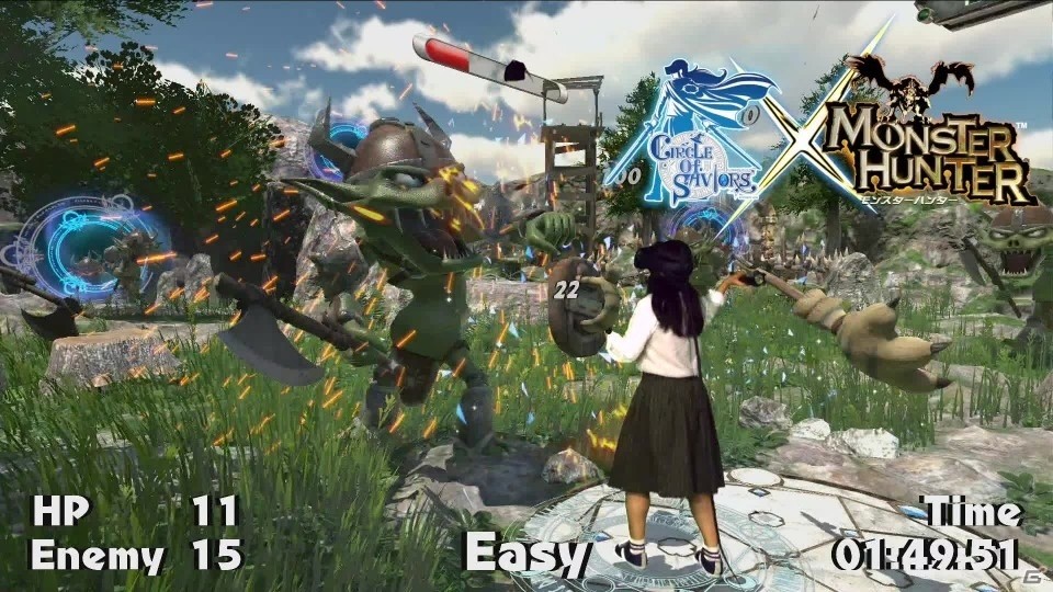 体験型VRアクションゲーム「サークル オブ セイバーズ」の「モンスターハンター」限定コラボ仕様版が8月10日稼働開始の画像6