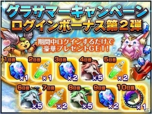 iOS/Android「グランドサマナーズ」10日ログインでユニット限界突破石をゲット！「グラサマーキャンペーンログインボーナス」第2弾が開始の画像2