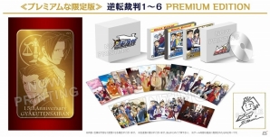 3DS「逆転裁判1～6」がセットになった限定商品がイーカプコンで発売決定―純金製プレートがついたプレミアム版も登場の画像2