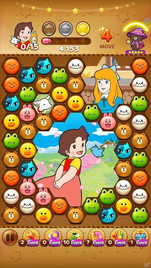 iOS/Android「LINE POP2」にハイジやクララが登場！アニメ「アルプスの少女ハイジ」とのコラボが開始の画像6