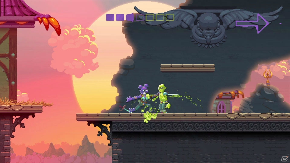 多彩なゲームモードを搭載したPS4向けハイスピード剣戟アクション「Nidhogg 2」が2017年9月に配信！の画像13