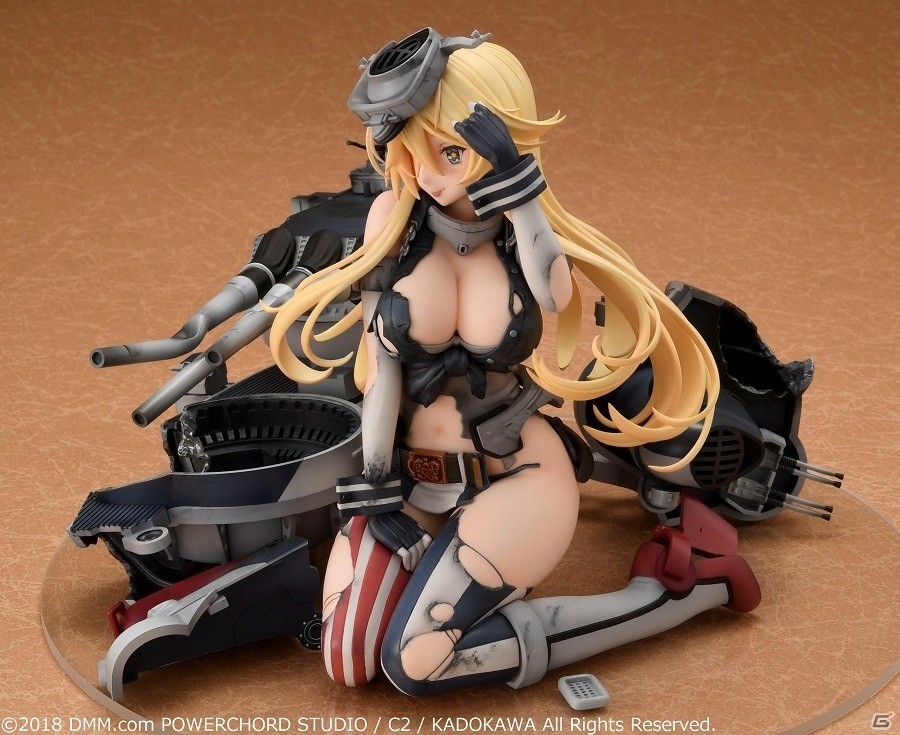 Iowa級戦艦の重量ボディを忠実に立体化！「艦隊これくしょん -艦これ-」中破姿のIowa級戦艦「Iowa」1/8スケールフィギュアが2Ver.で発売決定の画像2