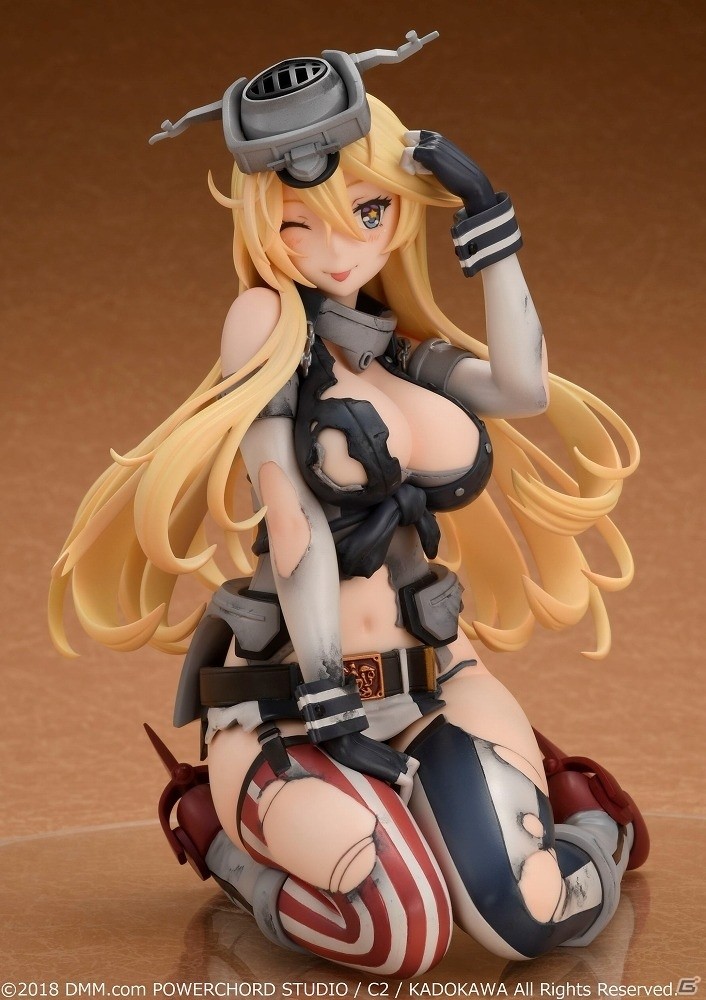 Iowa級戦艦の重量ボディを忠実に立体化！「艦隊これくしょん -艦これ-」中破姿のIowa級戦艦「Iowa」1/8スケールフィギュアが2Ver.で発売決定の画像5