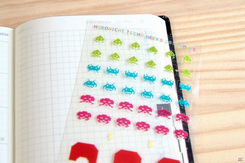 「スペースインベーダー」とコラボしたほぼ日手帳 2018weeksが9月2日より数量限定で順次発売の画像4