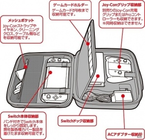 Switch本体と周辺機器をまとめて収納！軽くて衝撃に強い「CYBER・デラックス収納ケース（SWITCH用）」が9月1日に発売の画像8