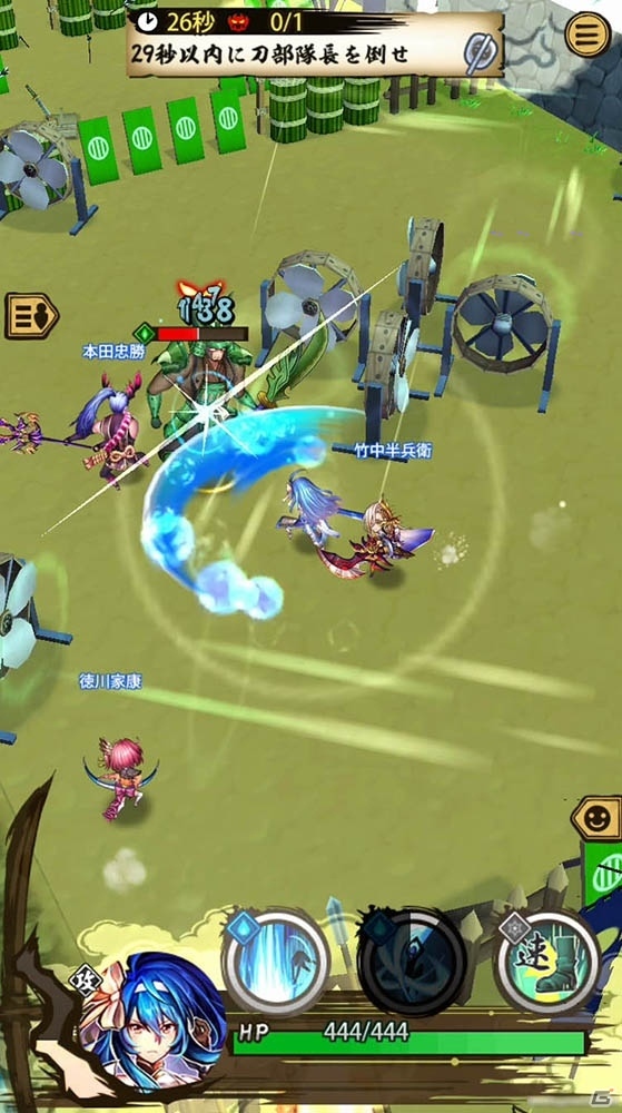 iOS/Android「戦国ASURA」刀・弓・槍、3つのロールとバトルシステムを紹介の画像6