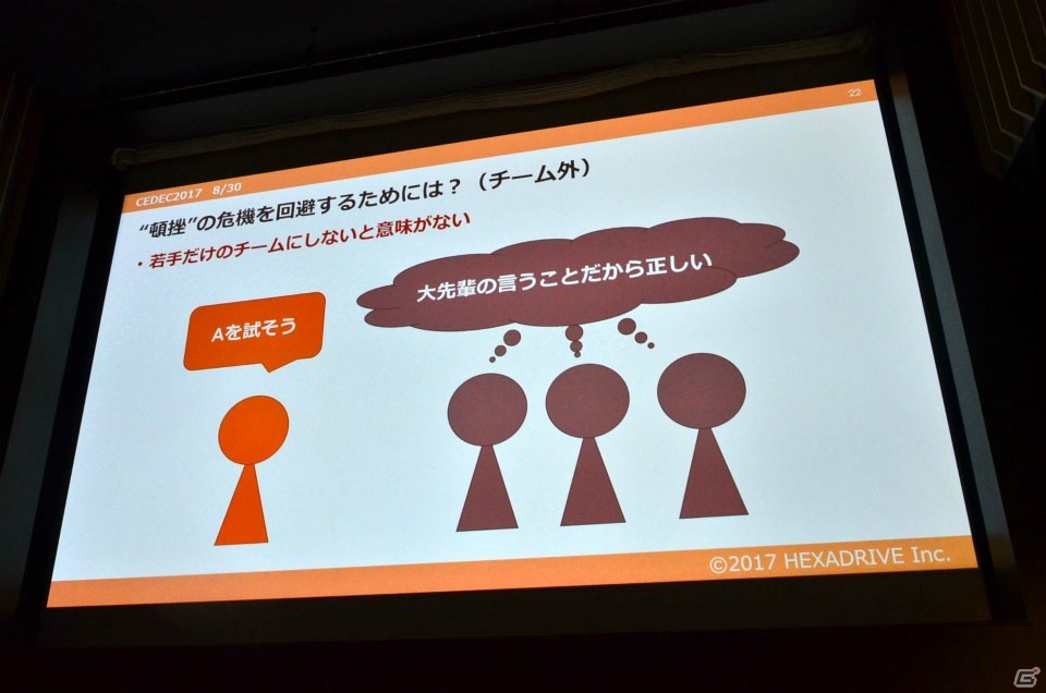 【CEDEC 2017】企画からリリースまで若手だけでやってみた―「『若手小規模プロジェクト』のススメ ～昨今の業界における若手育成の問題点とその解決方法の提案～」をレポートの画像11