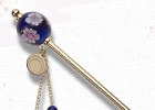 「刀剣乱舞-ONLINE-」桜の花びらを閉じ込めた上品なデザインのとんぼ玉簪が登場！三日月宗近や鶴丸国永をイメージした6種がラインナップ