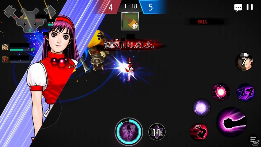 iOS/Android「アリーナマスターズ」が「THE KING OF FIGHTERS」とコラボ！京やアテナ、庵などが登場の画像10