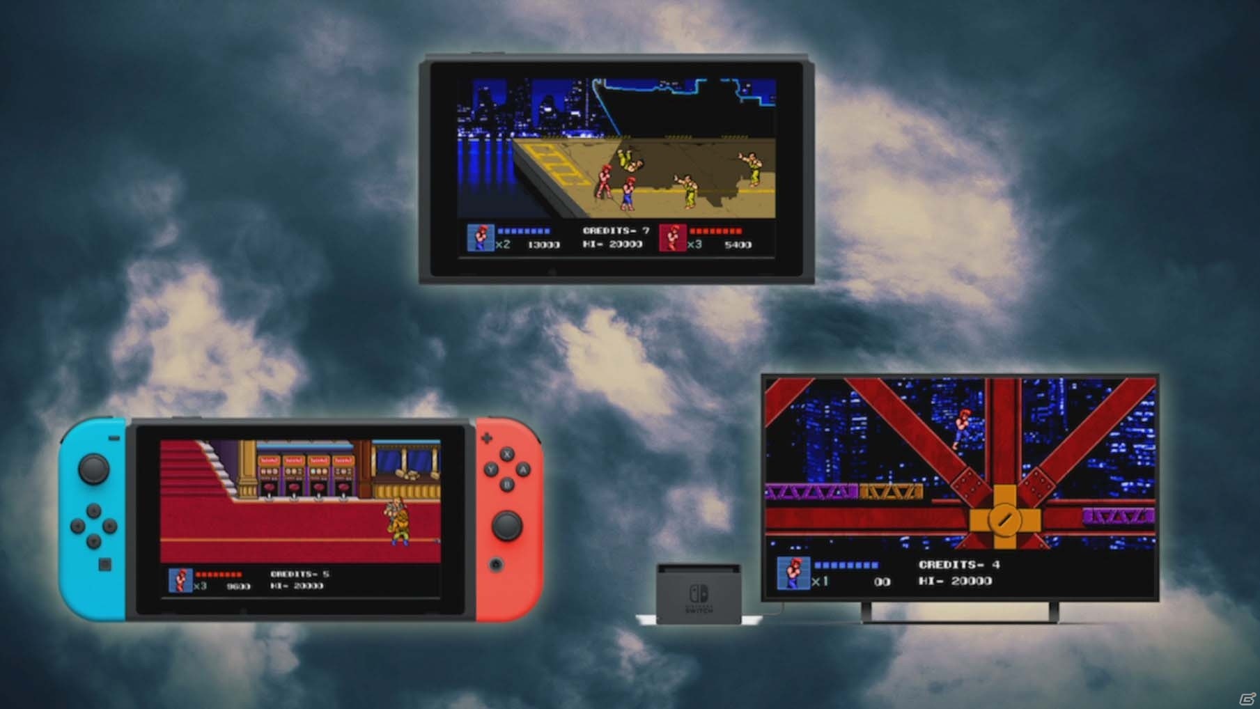 Nintendo Switch版「ダブルドラゴン IV」が配信開始―TVモード、テーブルモードでは2人同時プレイも可能の画像4