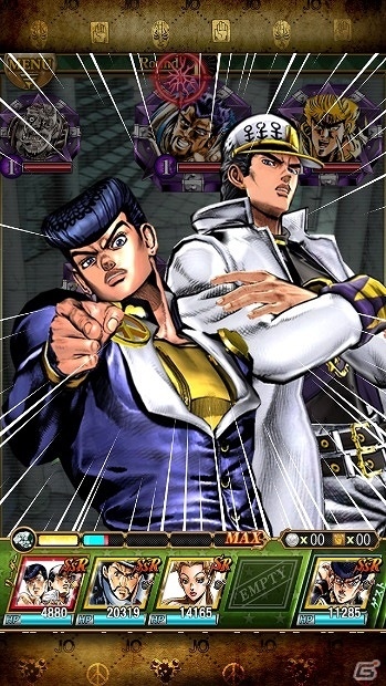 iOS/Android「ジョジョの奇妙な冒険 スターダストシューターズ」超降臨限定“SSR 仗助＆承太郎”登場！「3.5周年記念超降臨ガシャ」が開催の画像2