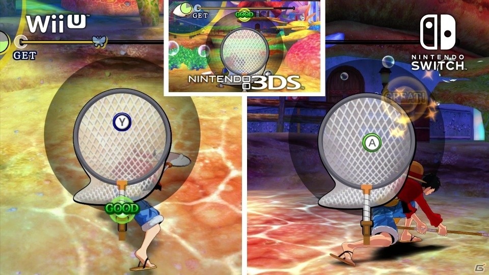 Nintendo Switch版「ONE PIECE アンリミテッドワールド R デラックスエディション」3DS、Wii U版との比較映像が公開の画像2