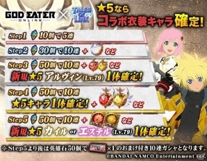iOS/Android「テイルズ オブ リンク」にて「ゴッドイーター オンライン」コラボイベントが開催！カムバックユーザーに英雄石配布もの画像5