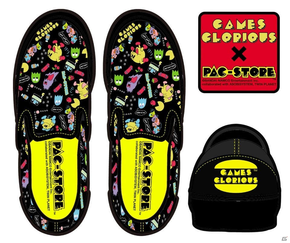 GAMES GLORIOUSがTGS 2017物販コーナーで「PAC STORE x GAMES GLORIOUS Slip-On Sneaker」をお披露目！先行予約受付もの画像2