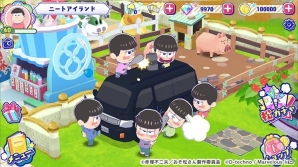 iOS/Android「おそ松さん よくばり！ニートアイランド」が配信開始！特製BIG缶バッジが当たるキャンペーンも実施の画像2