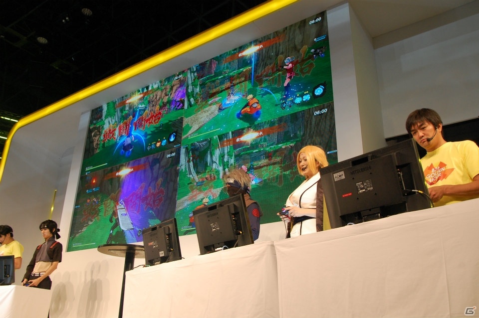 【TGS 2017】叶美香さんがセクシーな綱手の衣装で登場！国内初の実機プレイも行われた「忍ボルVSシノスト 最新ゲームステージだってばさ！」の模様をお届けの画像9