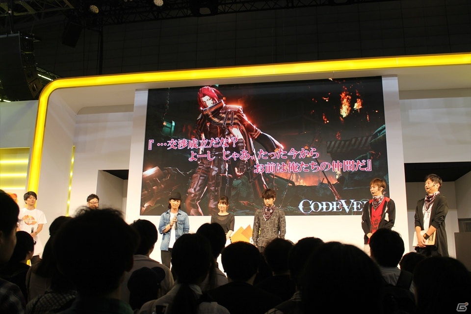 【TGS 2017】石川界人さんが実機プレイに挑戦！バディを演じる声優陣も登壇した「CODE VEIN スペシャルステージ」の画像17