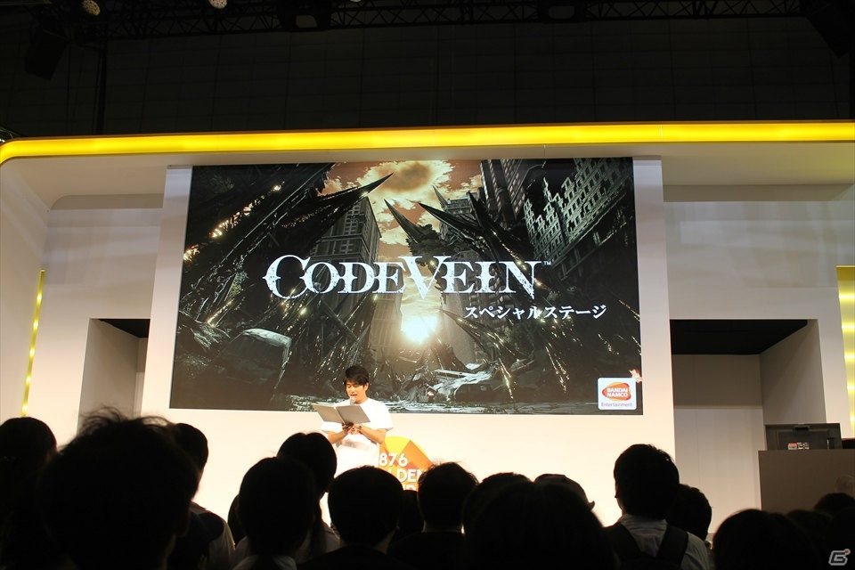 【TGS 2017】石川界人さんが実機プレイに挑戦！バディを演じる声優陣も登壇した「CODE VEIN スペシャルステージ」の画像2