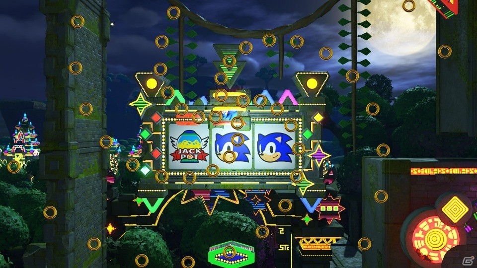 「ソニックフォース」カジノに変えられた遺跡をクラシックソニックが駆け抜ける「Casino Forest」ステージのプレイ映像が公開の画像3