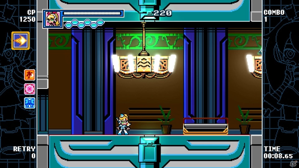 「マイティガンヴォルト バースト」新たなDLCプレイアブルキャラクターとしてコール（Mighty No.9）、シアン（蒼き雷霆 ガンヴォルト）が登場！の画像11
