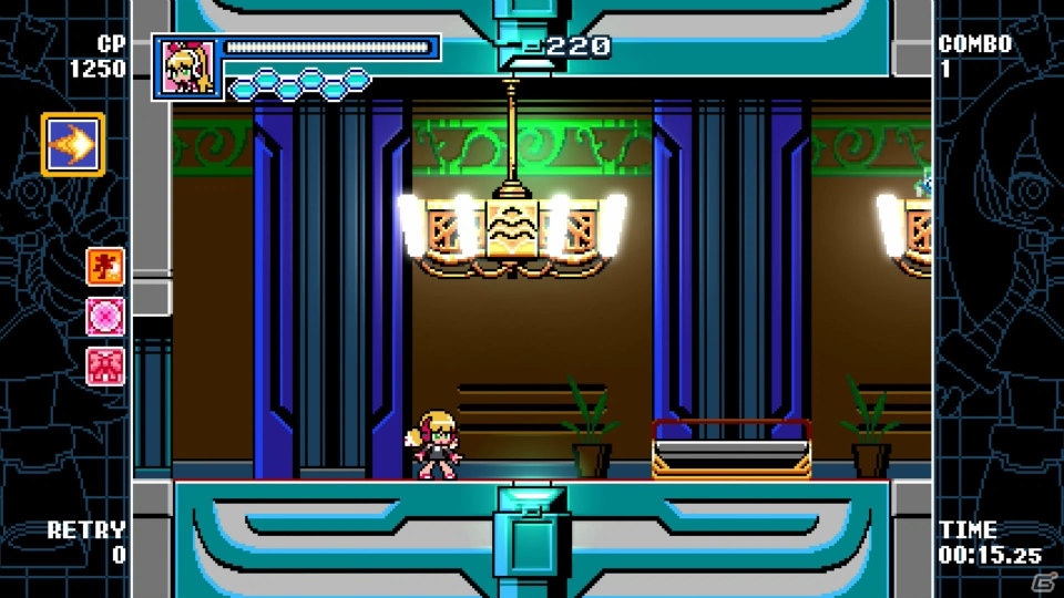 「マイティガンヴォルト バースト」新たなDLCプレイアブルキャラクターとしてコール（Mighty No.9）、シアン（蒼き雷霆 ガンヴォルト）が登場！の画像12