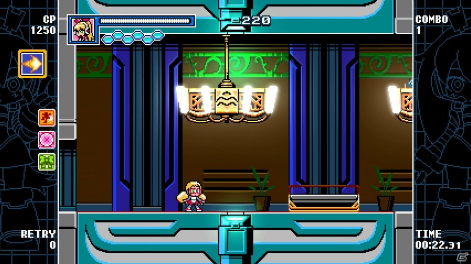 「マイティガンヴォルト バースト」新たなDLCプレイアブルキャラクターとしてコール（Mighty No.9）、シアン（蒼き雷霆 ガンヴォルト）が登場！の画像13
