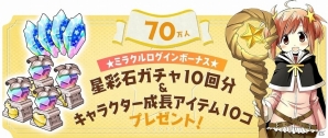 「きららファンタジア」事前登録数が50万人を突破！70万人突破で「ミラクルログインボーナス」特典を追加決定の画像2