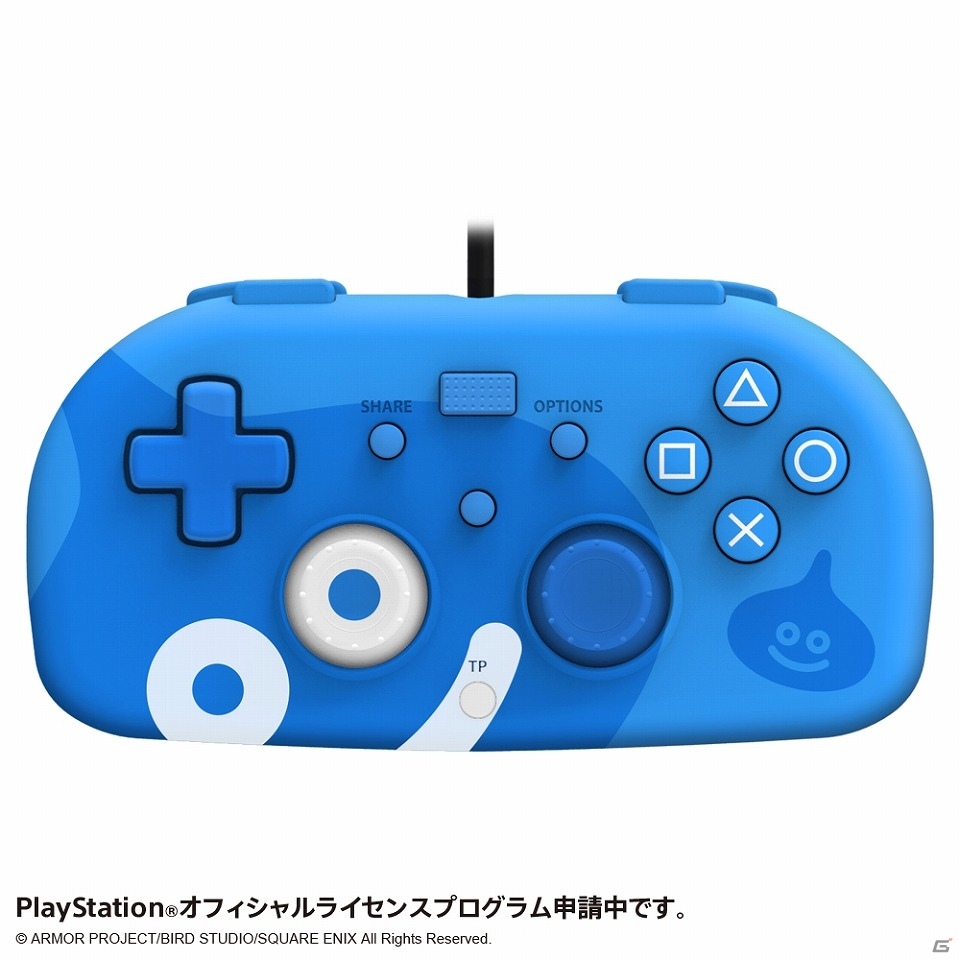 軽くてコンパクトなPS4用「ワイヤードコントローラー」が10月19日に発売！デザインはホワイトとスライムエディションの2種の画像1