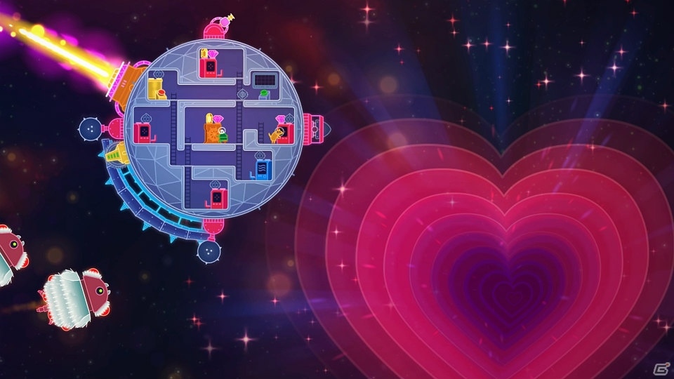 最大4人の協力プレイが魅力のハチャメチャシューティング！「LOVERS：みんなですすめ！宇宙の旅」がSwitch向けに配信開始の画像6