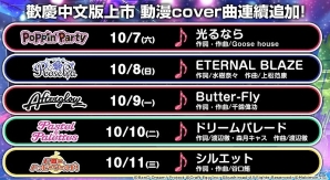 「バンドリ！ ガールズバンドパーティ！」繁体字版が台湾・香港・マカオにて配信開始！リリース記念ガチャも登場の画像3