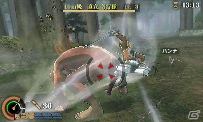 3DS「進撃の巨人2 未来の座標」立体機動の新たなアクションや巨人クリエイトなどの新情報が公開！の画像10