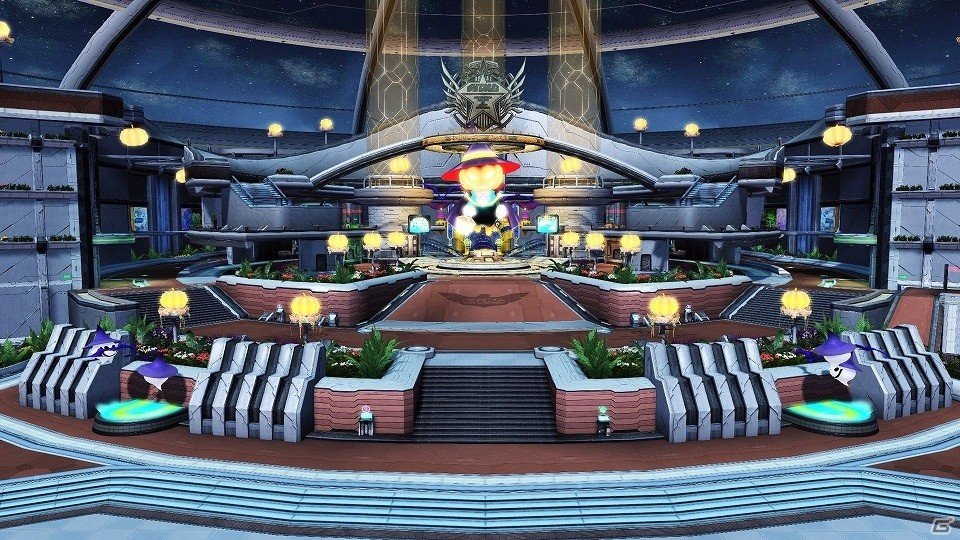 「ファンタシースターオンライン2」にインスタ映えしそうな夜のカフェが登場！ハロウィン風衣装が的中するACスクラッチもの画像1