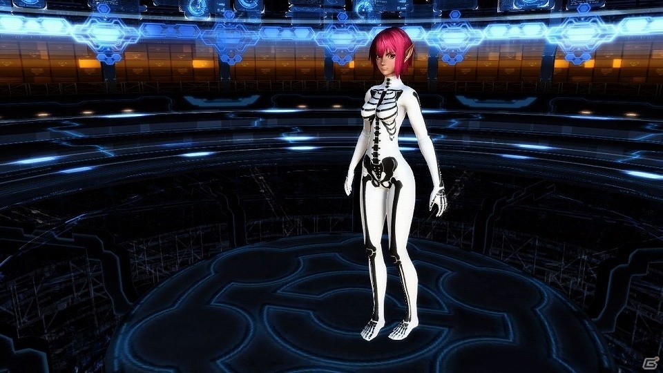 「ファンタシースターオンライン2」にインスタ映えしそうな夜のカフェが登場！ハロウィン風衣装が的中するACスクラッチもの画像113
