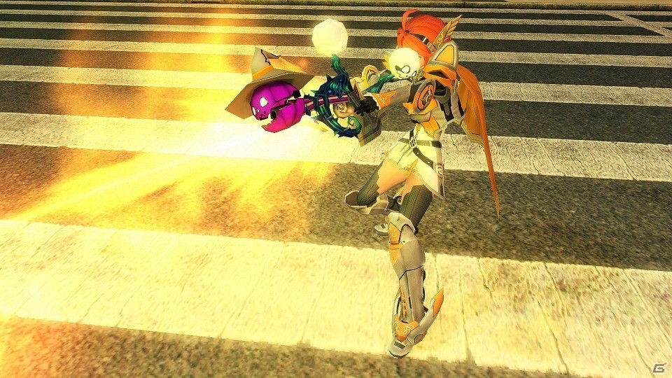 「ファンタシースターオンライン2」にインスタ映えしそうな夜のカフェが登場！ハロウィン風衣装が的中するACスクラッチもの画像15