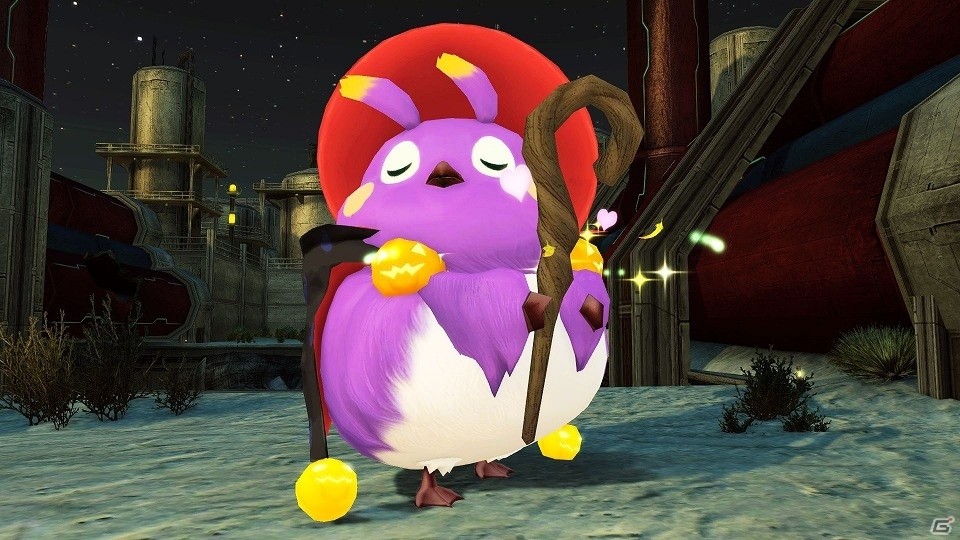 「ファンタシースターオンライン2」にインスタ映えしそうな夜のカフェが登場！ハロウィン風衣装が的中するACスクラッチもの画像31