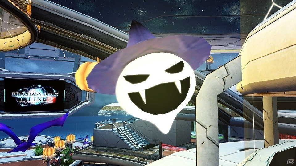 「ファンタシースターオンライン2」にインスタ映えしそうな夜のカフェが登場！ハロウィン風衣装が的中するACスクラッチもの画像6