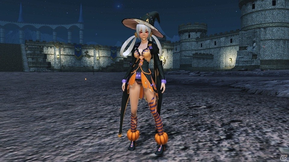 「ファンタシースターオンライン2」にインスタ映えしそうな夜のカフェが登場！ハロウィン風衣装が的中するACスクラッチもの画像66