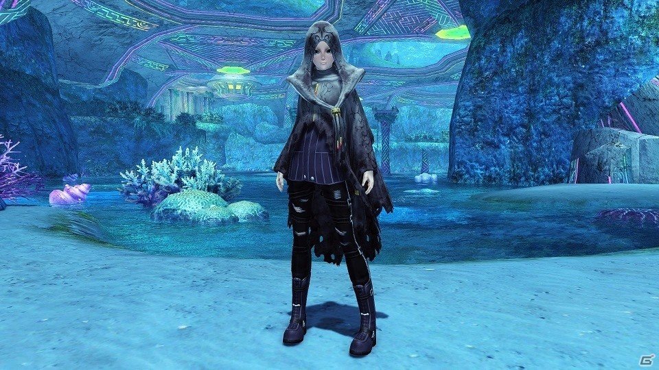 「ファンタシースターオンライン2」にインスタ映えしそうな夜のカフェが登場！ハロウィン風衣装が的中するACスクラッチもの画像69