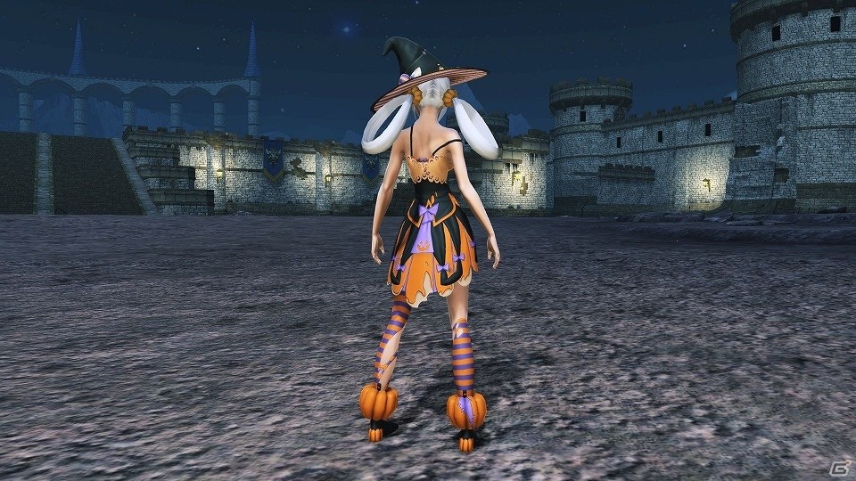 「ファンタシースターオンライン2」にインスタ映えしそうな夜のカフェが登場！ハロウィン風衣装が的中するACスクラッチもの画像72